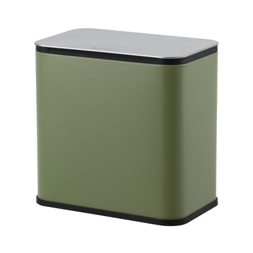 Caneca de basura colgante de acero inoxidable con tapa 1.3 galones