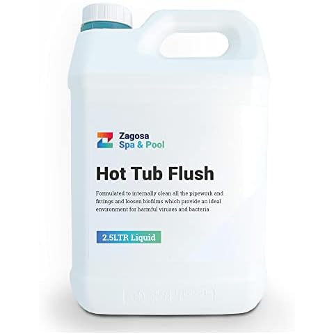 Zagosa Spa & Pool 2.5ltr Hot Tub Flush - Biofilm remover, system flush for spas and hot tubs Cover