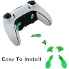 4 Pcs Edge Controller Paddles for PS5 DualSense Edge Controller Paddles for PS5 Edge, Metal Back Button for PS5 Edge Controller (Green)