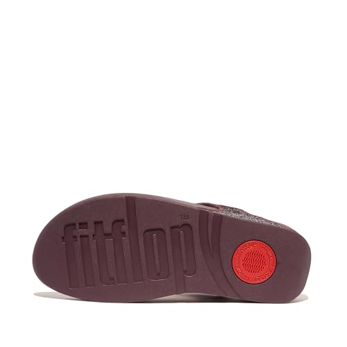 Image of FitFlop Lulu Multi-Tonal Glitter Toe-Post Sandals