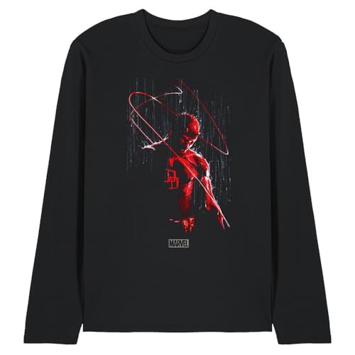 T-Shirt Daredevil Manches Longues Marvel Noir Style Streetwear XXL