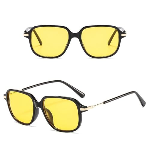 Lunettes de soleil carrées vintage rétro dégradé à la mode UV400