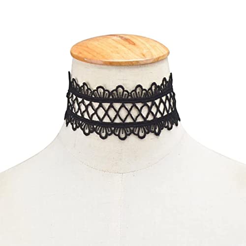 Prosy Halskette aus schwarzem Samt, gotisch, verstellbar, für Frauen und Mädchen