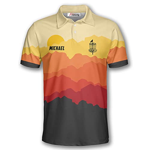 Primesty Personalized Disc Golf Polo Shirts For Men, Custom Name Disc Golf Shirts For Team, Disc Golf Jerseys Size S-5Xl #TOP1