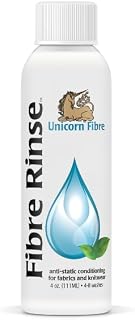 RINSE. Anti-Static Conditioning for Wool, Knits, Cloth Diapers, Baby Clothing, Yarn, Cashmere, Cotton, Hemp, Heirlooms, and Synthetic Fabrics. Lavender Scented. 4 oz