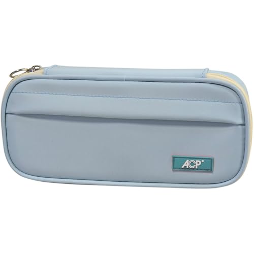 Estojo Duplo Soft, ACP, Azul, para 50 Lápis