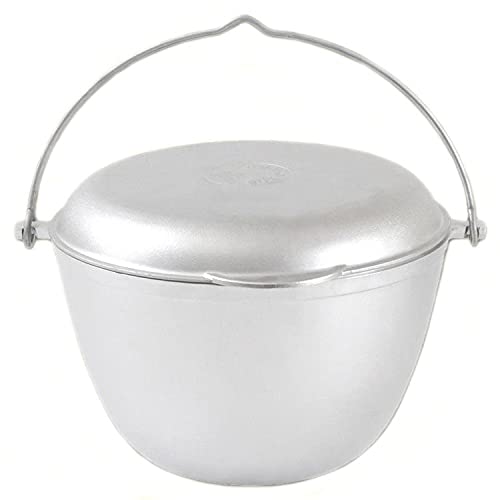 Kukmara Kasan Wok en fonte d'aluminium avec couvercle et poignée en métal 5 l Cover