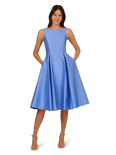 Image of Adrianna Papell Sleeveless Tea Length Dress