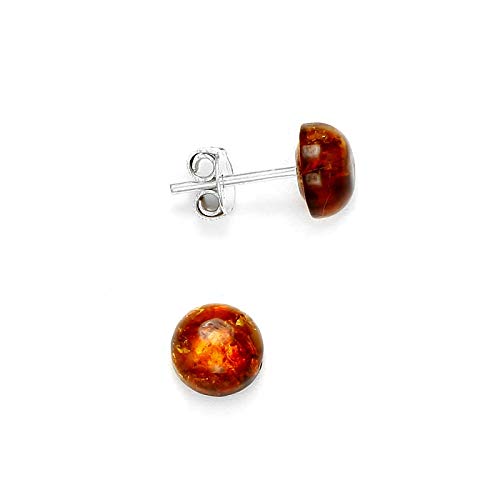 Cocoonme - Mini puces d'oreilles ambre et argent Cover