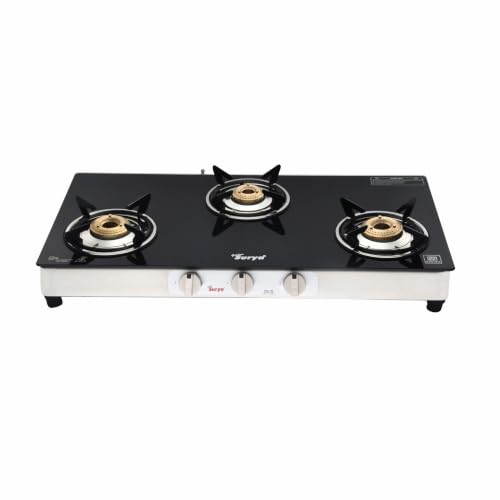 Golden Surya Premium Glass Top | Stainless Steel Manual Ignition
