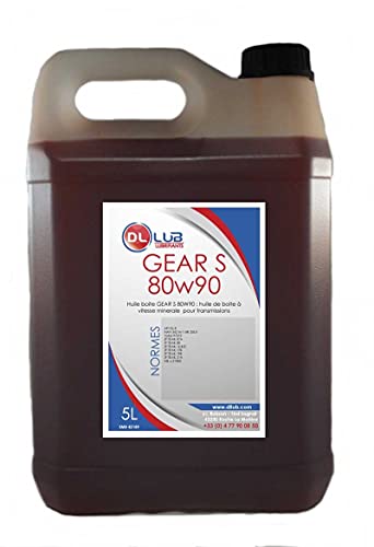 DLLUB - GEAR S 80W90 : Huile de boite/pont filante - 5 litres
