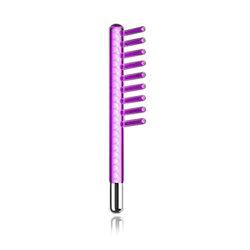 Electrode Wand Glass Tube Handheld Spare Parts for Hi Frequency Comb Tube (red)