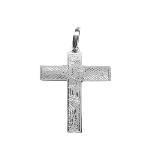 Croix des familles Sebaoth pendentif symbole de foi en argent sterling 925 m