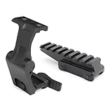 HATSEN FTC (Flip to Center) Magnifier Mount & Red Dot Sight Elevated Riser - Picatinny Base, Works with G33 G43 G45 Micro6X & 558 etc Reflex Sights, 2.26” Centerline Height