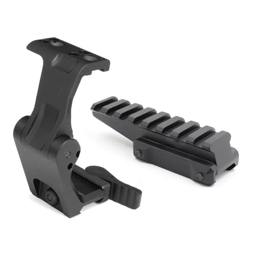 HATSEN FTC (Flip to Center) Magnifier Mount & Red Dot Sight Elevated Riser - Picatinny Base, Works with G33 G43 G45 Micro6X & 558 etc Reflex Sights, 2.26” Centerline Height