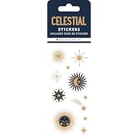 Celestial Sticker Set (6 Different Sheets of Stickers!), 2 1/2 x 7 1/8