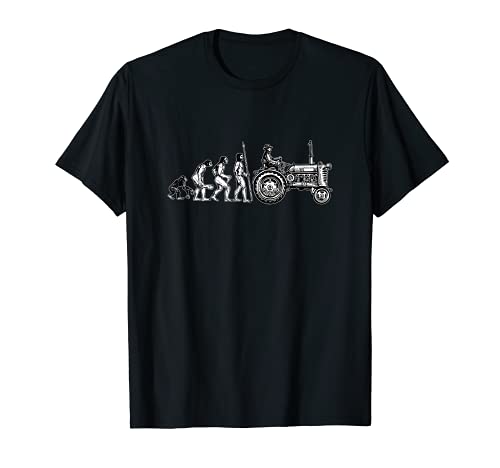 Farm Gift Funny Farmer Evolution Tractor de agricultura divertido Camiseta Cover