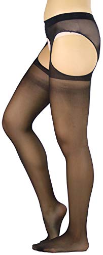 Image of ToBeInStyle Women's Suspender Pantyhose