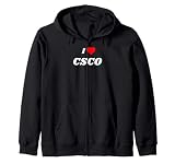 I love CSCO - stock ticker gifts Zip Hoodie