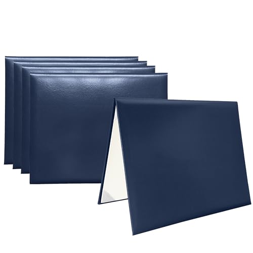 5 pcs Diploma Certificate Covers 8 1/2 x 11 Navy