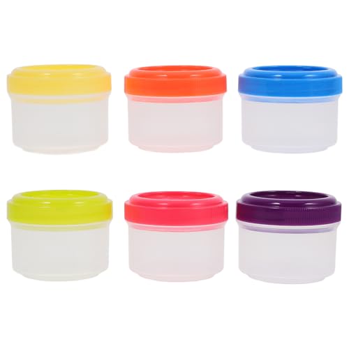 Gadpiparty Botes de Plástico Pp 6 Recipientes para de Ensalada de 35 Ml y Seguros para y Restaurantes