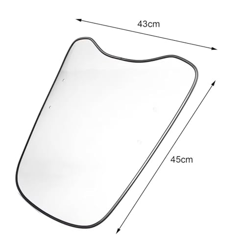 Extension de pare-brise moto aileron transparent résistant au vent pour scooter - 5
