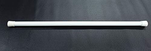 Metal Expandable/Adjustable Shower Curtain Tension Rod 4 Feet To 7 Feet - Colour: White