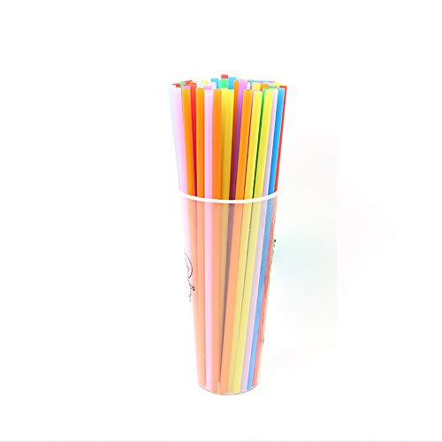 Pitillos plásticos desechables coloridos 300 pcs miniatura 2