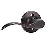 GOBEKOR 1 Pack Oil Rubbed Bronze Left-Handed Lever Door Handles Dummy Levers Closet Door Handles for