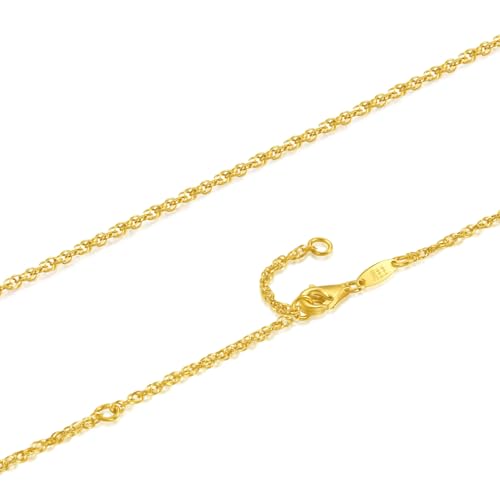 CHOW SANG SANG 999 24K Solid Gold Wheat Chain Necklace for Women & Men 47cm 95384N Price-by-Weight Approx. 2.62g Gold3