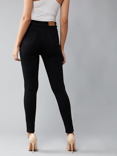 Image of Dolce Crudo Women's Skinny Fit High Rise Cropped Length Stretchable Denim Jeans