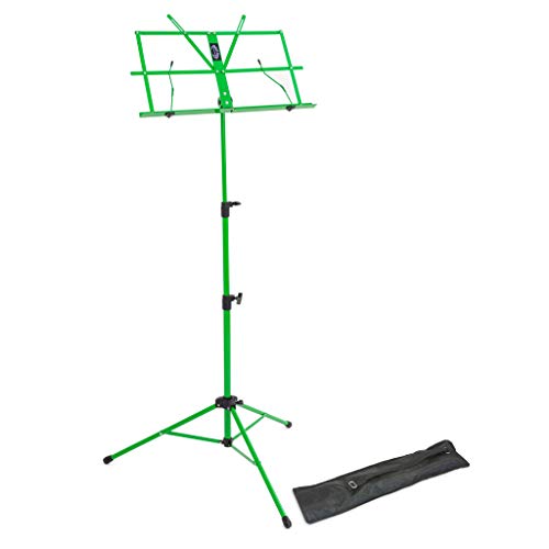 Atril plegable Opus con bolsa de transporte, de Green P, verde