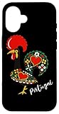  Coque pour iPhone 16 Galo de Barcelos - Coq portugais vieilli