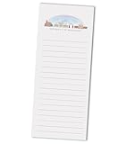 Valiant Gifts Ole Miss Landsharks Skyline 8.5 x 3.5 Paper Lined Memo Pad - College Stationary & Desk Accessory
