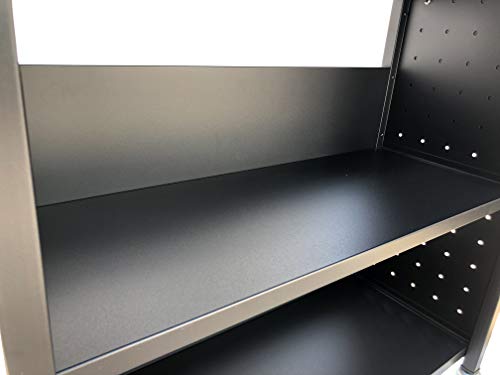 Workington Rolling Book Truck Book Cart With 3 Flat Shelves, Library Book Cart With Swivel Lockable Casters 3001 Black #TOP5