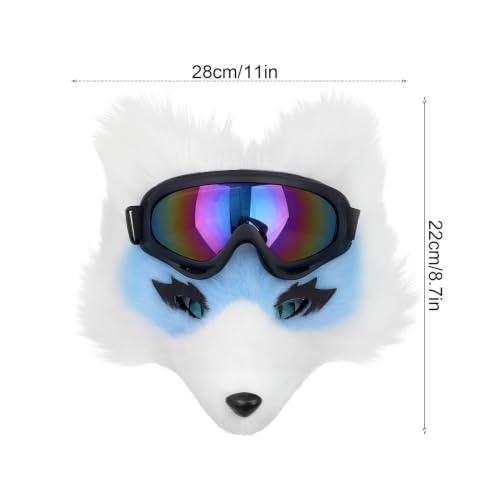 Tuxuseo Masque Halloween Costume de Fête en Peluche pour Déguisement – vue 6