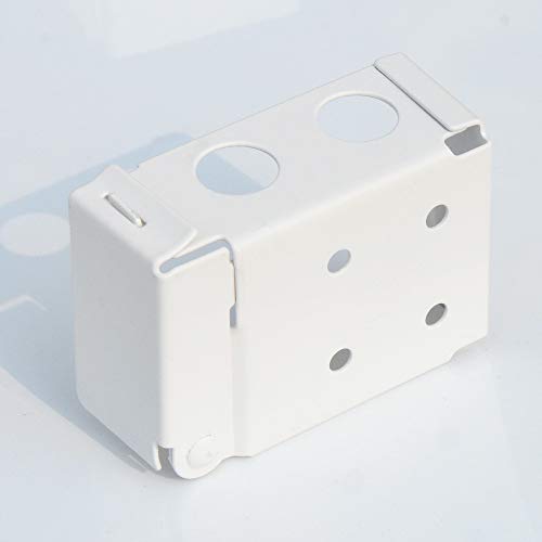 Cutelec 2Pcs Box Mounting Bracket For Low Profile Blinds 2Inch White Color Window Blinds Headrail Holder Bracket #TOP2