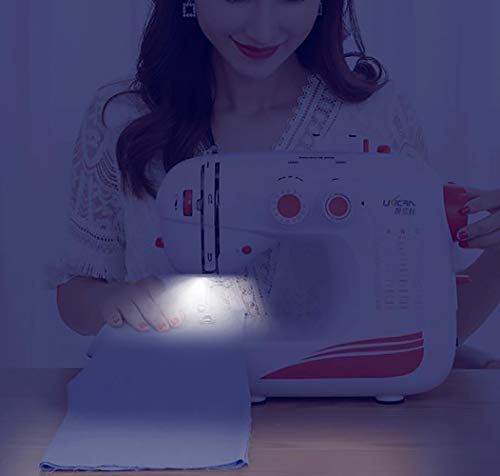 Máquina de coser con 42 programas de puntadas blanca con bombilla LED 4