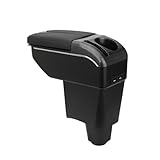 La caja del reposabrazos tiene un diseño de puerta francesa. La caja del reposabrazos puede abrirse sin esfuerzo pulsando un botón.