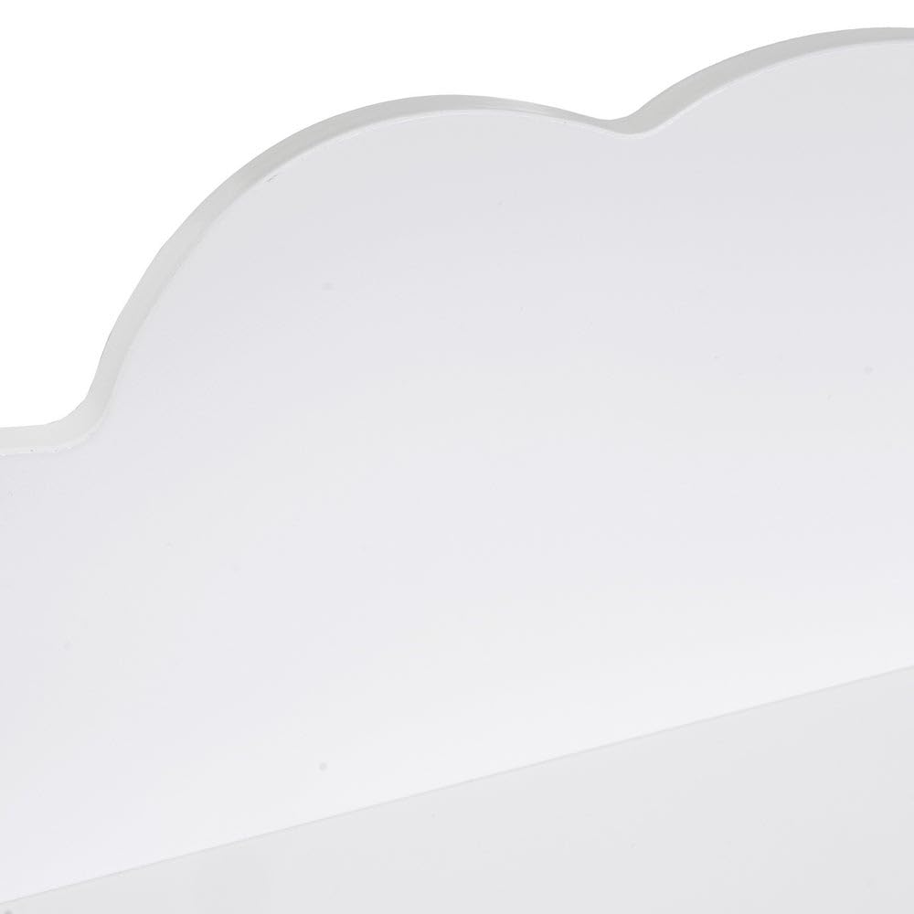 LOLAhome Appendiabiti da parete per bambini design nuvola bianco 48 cm 4 ganci