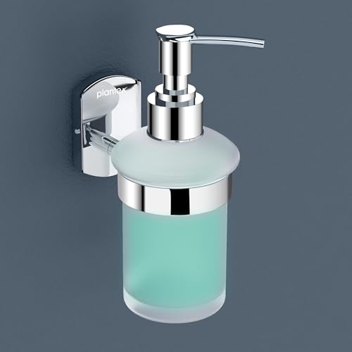 Plantex 304 Grade Stainless Steel Hand Wash Holder for Wash Basin/Liquid Soap Dispenser/Bathroom Accessories - Parv (Chrome)