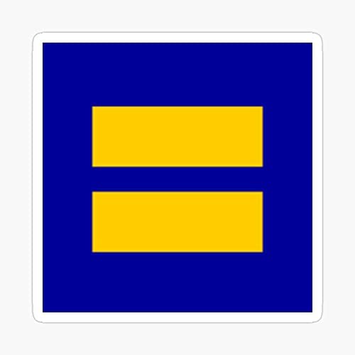 Human Rights Campaign Equality Sticker Sticker Decal Vinyl - Peel And Stick To Any Smooth Surface #TOP4