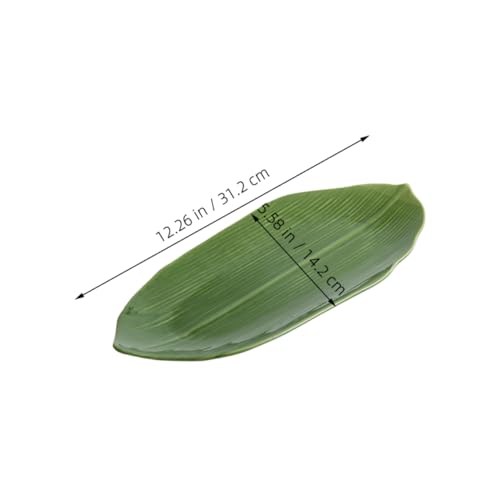 Plato cerámico para sushi forma hoja estilo japonés miniatura 5