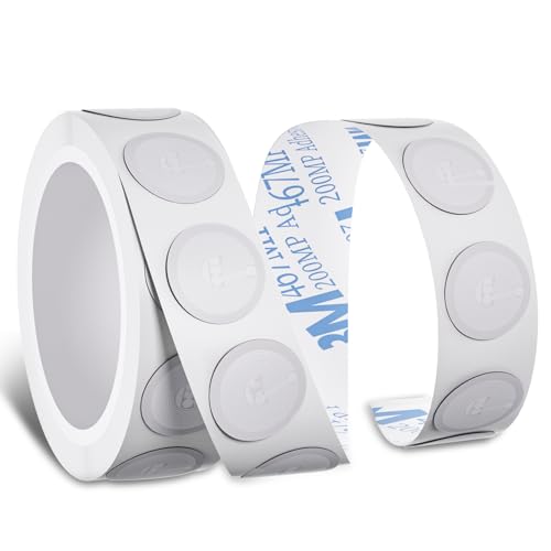 Image of 20 pcs NFC Tag White NFC Stickers Anti Metal NFC Tags On-Metal NFC Tag Sticker Programmable NFC Tags Work Perfectly with TagMo & All NFC-Enabled Devices