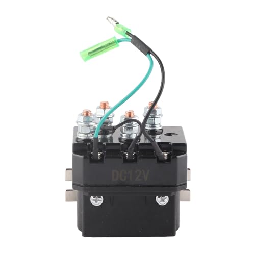 Haosie Winch Solenoid Relay Contactor, 12V 250A Solenoid Relay for ATV UTV 1500?5000lb Winches