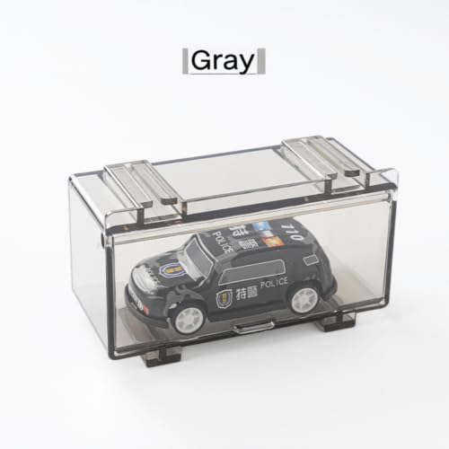 Image of 1:64 5PC Transparent Acrylic Display Case Display Box Parking Display Shelf | Modular Car Display Case, 1 /64 Diecast Hot Wheels Model Cars Storage, Display Shelf Accessory