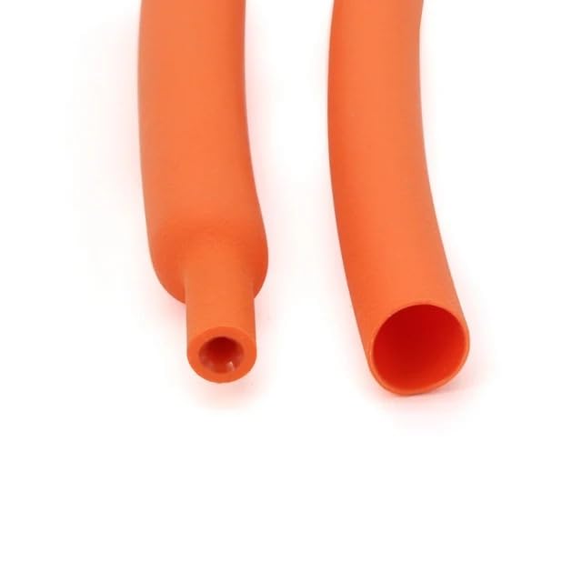 tubo termorretráctil, Tubo termorretráctil de 1 metro 3:1 con tubo de pegamento de doble pared, Tubo termorretráctil de alambre de 1,6mm a 50mm de diámetro, Tubo termorretráctil marino(Orange,30mm)
