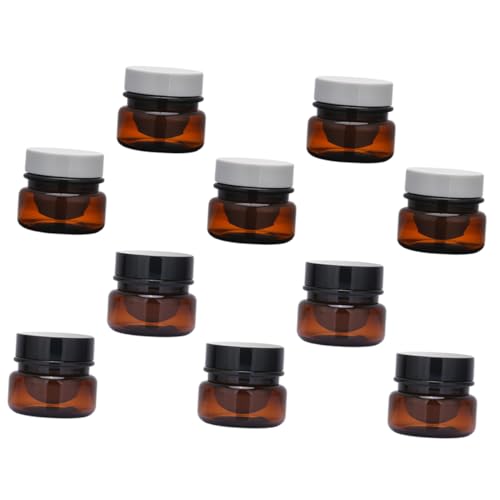 SAFIGLE 10 Piezas Botellas de Crema Reutilizables Doble para Lociones y Cosméticos Botellas Rellenables para y Almacenamiento de Productos de Cuidado Personal
