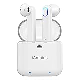 Auriculares Bluetooth, iAmotus Auriculares Inalámbricos Bluetooth 5.0 Auriculares Bluetooth Deportivos con Micrófono, Cancelación de Ruido CVC 8.0 Cascos Bluetooth Inalambricos para iOS y Android