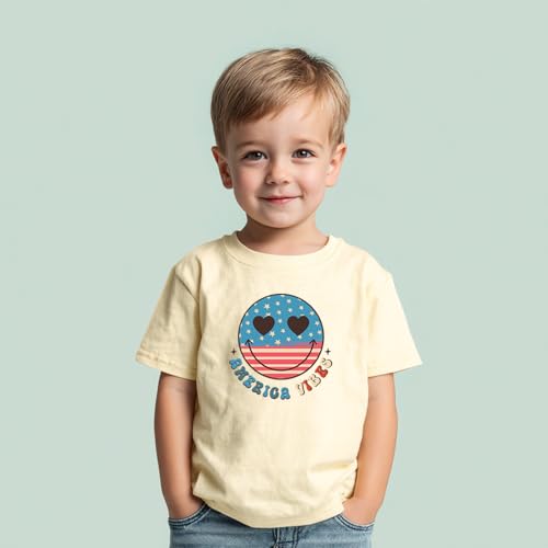 Image of Boys Constitution Day 250 Anniversary USA Shirt Independence Shirt 3-8T | for Kids Boys Girls Toddlers 3T-8T, 4th of July Dinos Flag Patriotic Tee, Independence Day